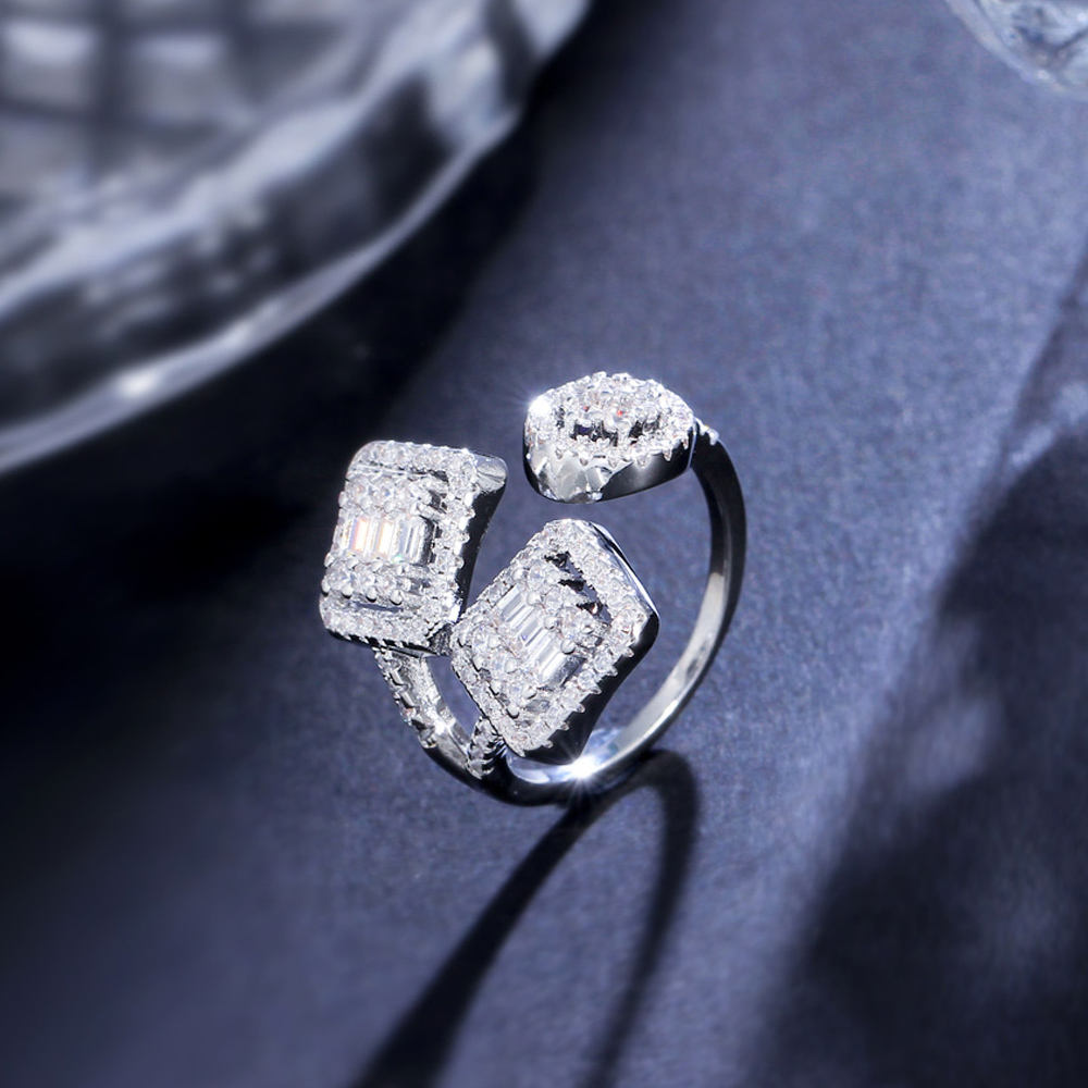 Cubic Zirconia open Ring