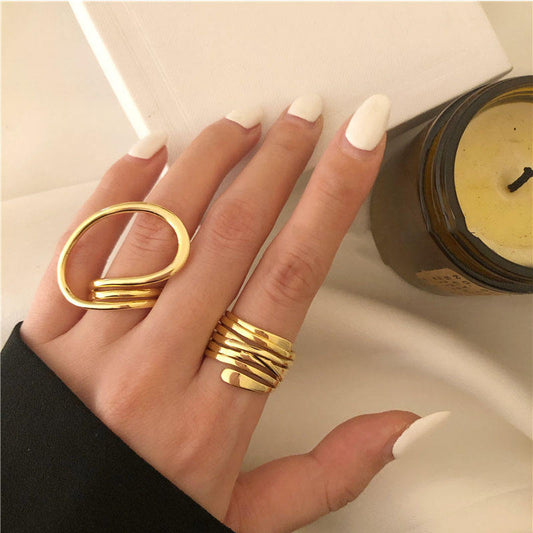 Golden muse stack of 2 rings