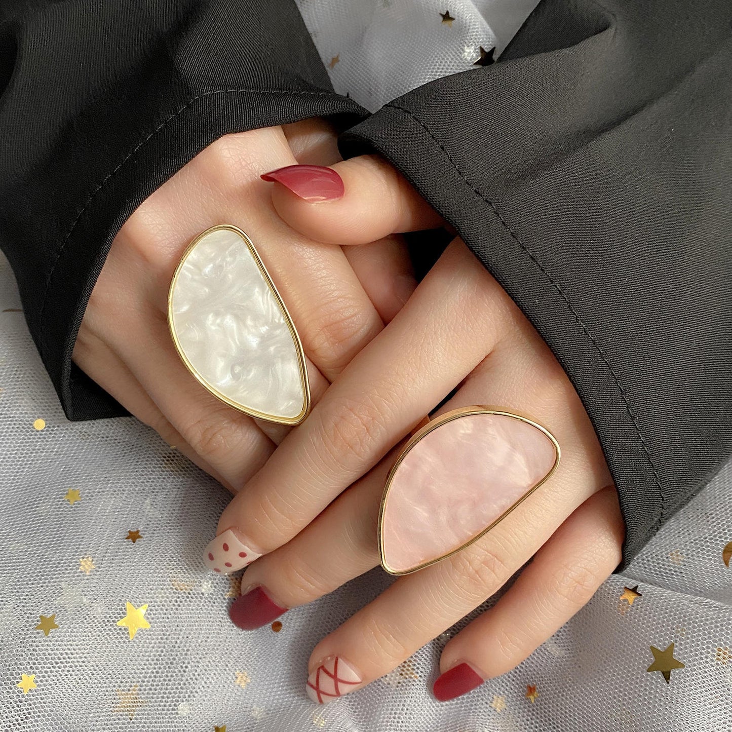 Pastel Cloud Statement Ring