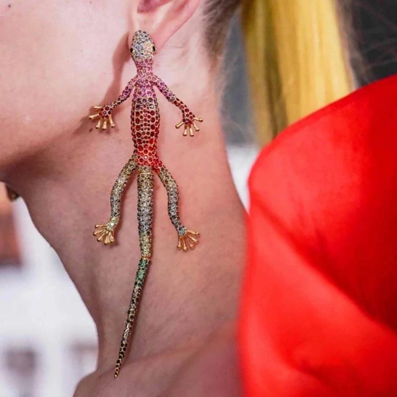 Exotic Reptile Drop Earrings