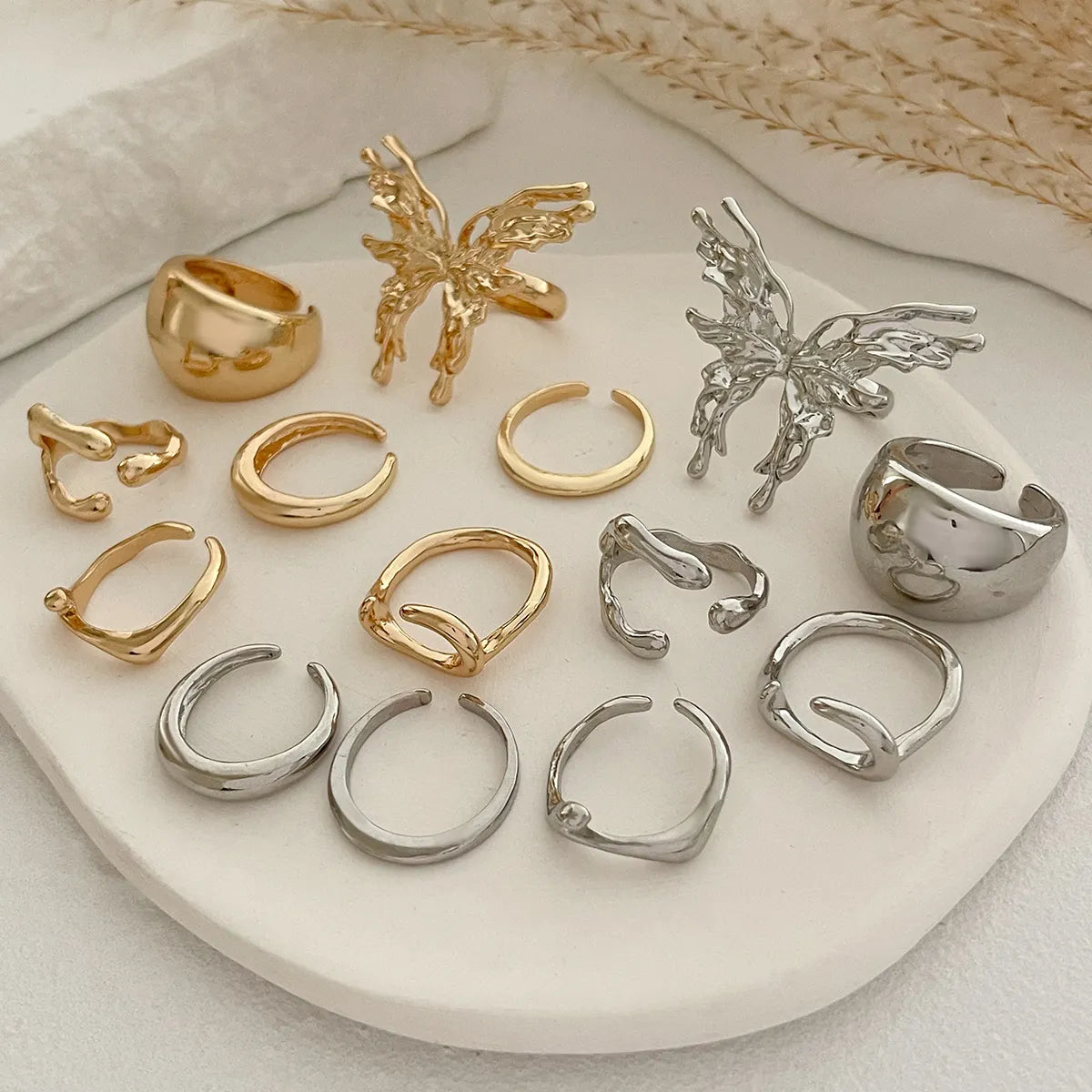 Butterfly Stack Rings