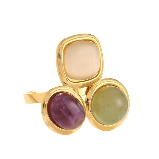 Mystic Trio Adjustable Glow Ring
