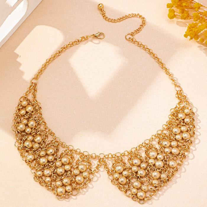 Ball bead Collar Necklace