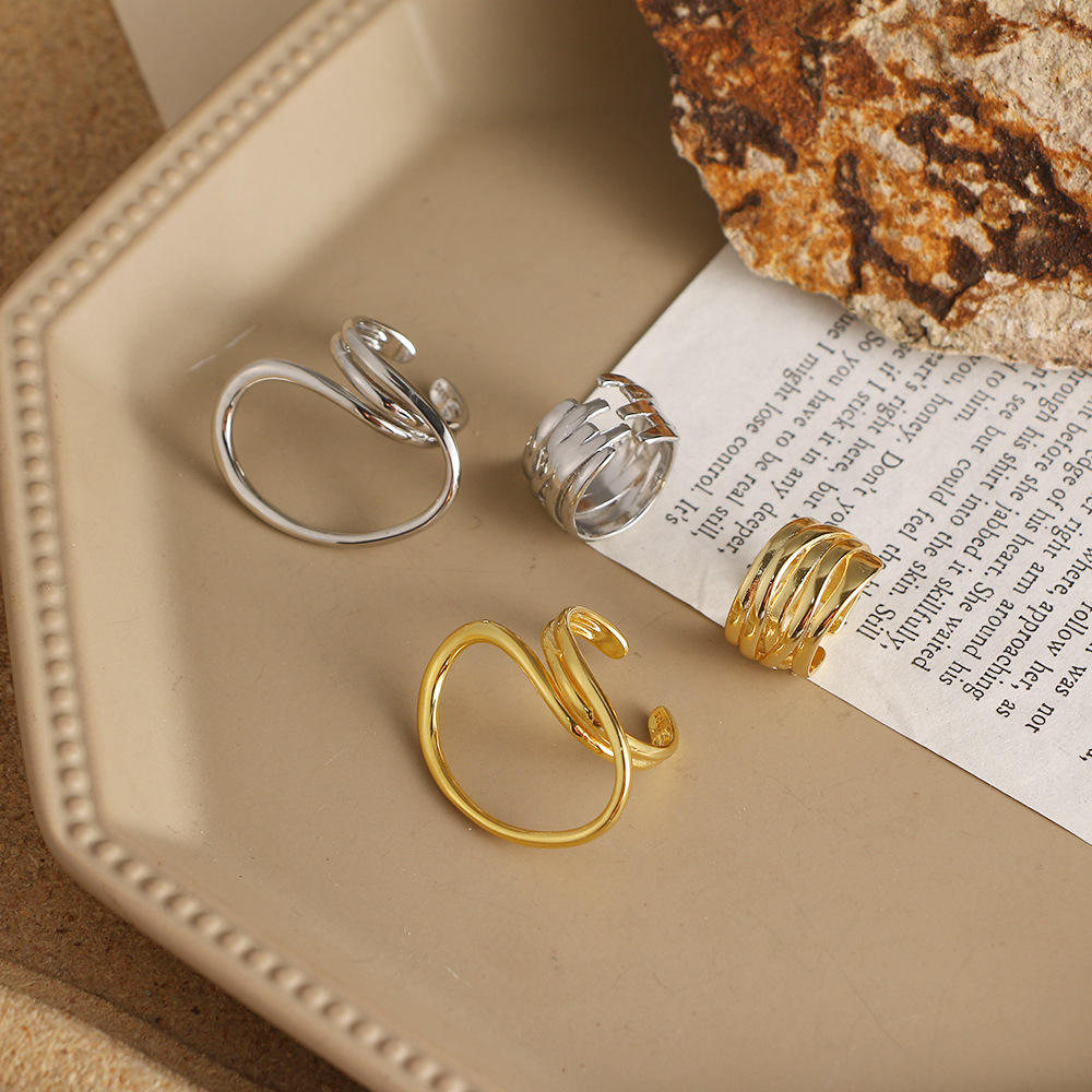 Golden muse stack of 2 rings