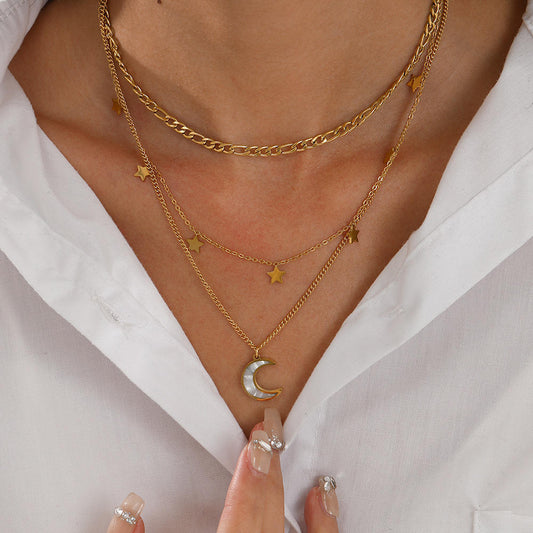 Starlit Grace Layered Necklace