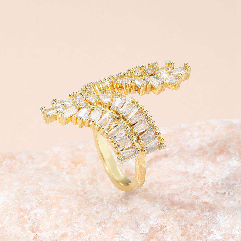Pave Zircon Adjustable Ring
