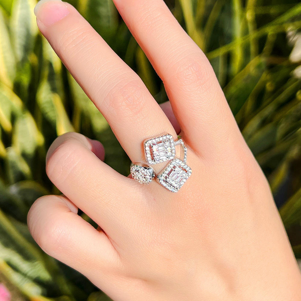 Cubic Zirconia open Ring