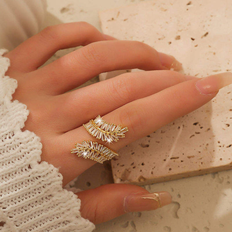 Pave Zircon Adjustable Ring