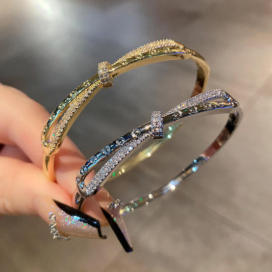 Shimmering Bow Bracelet for women