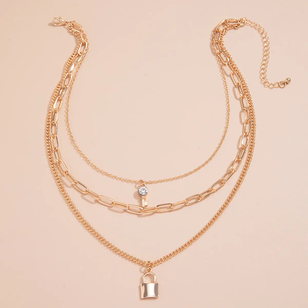 Lock & Key Layered Necklace