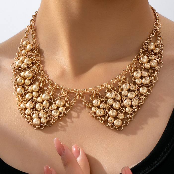 Ball bead Collar Necklace