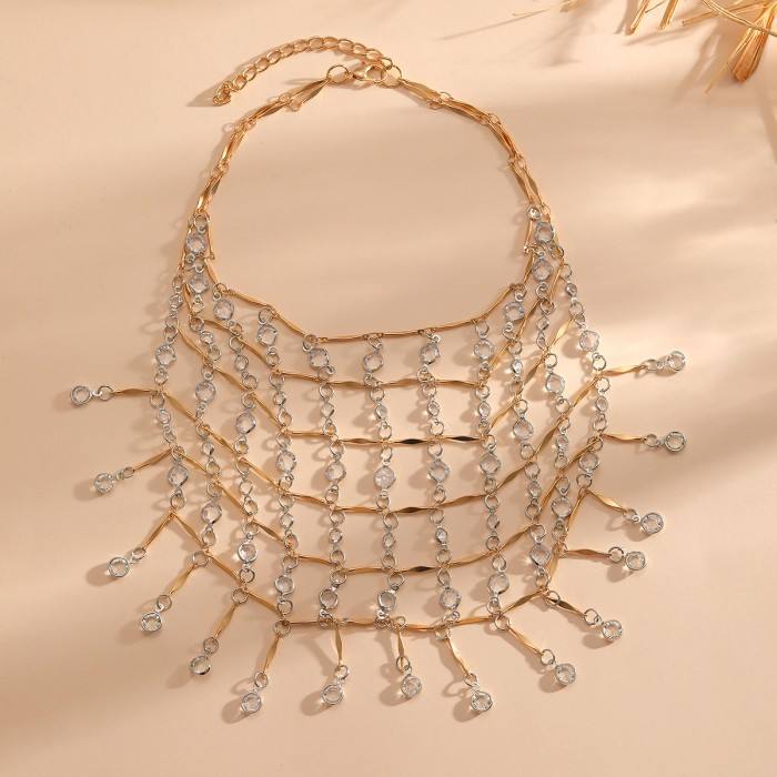 Dazzling Cascade Bead Necklace