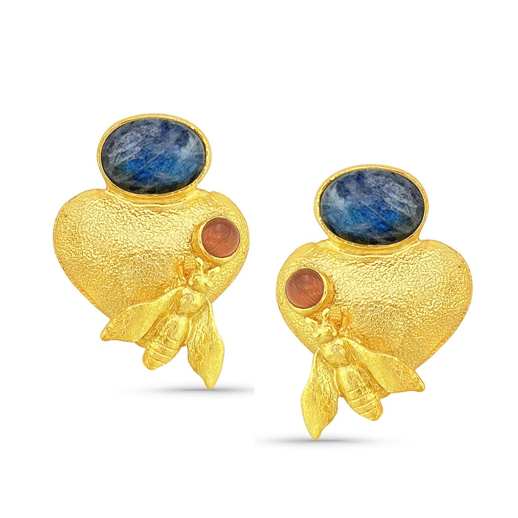Sweetheart Bee Studs
