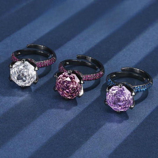 Rose Cut Cocktail Ring