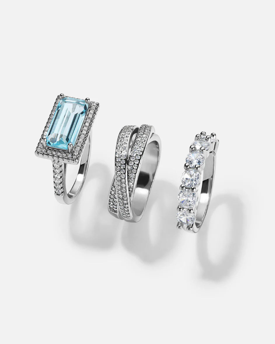 Crown Stack of 3 Rings